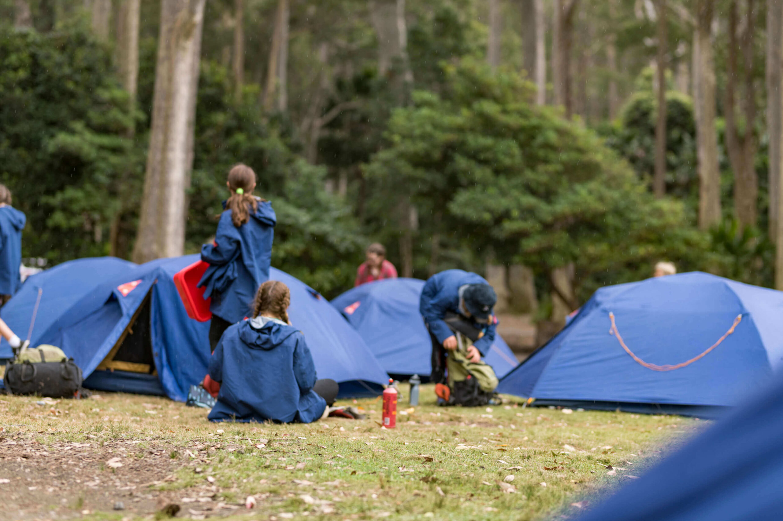 Metro Journeys Gallery NSW Murramarang Tents Girls