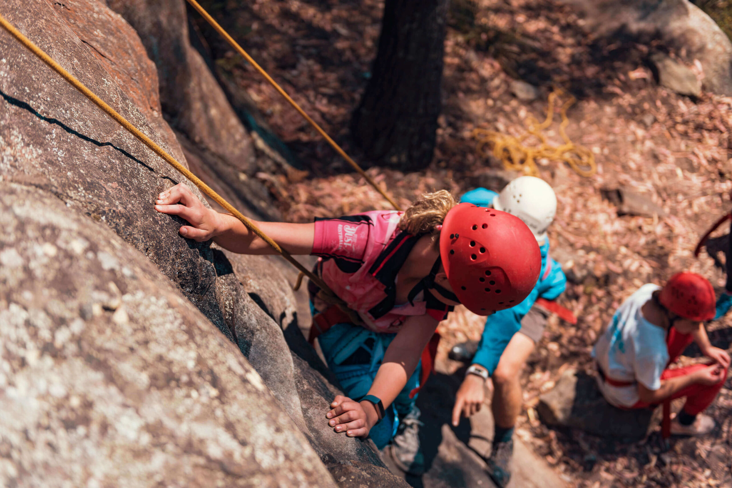 Vic Uni NSW Mt Alexandra Rock Climb Girl