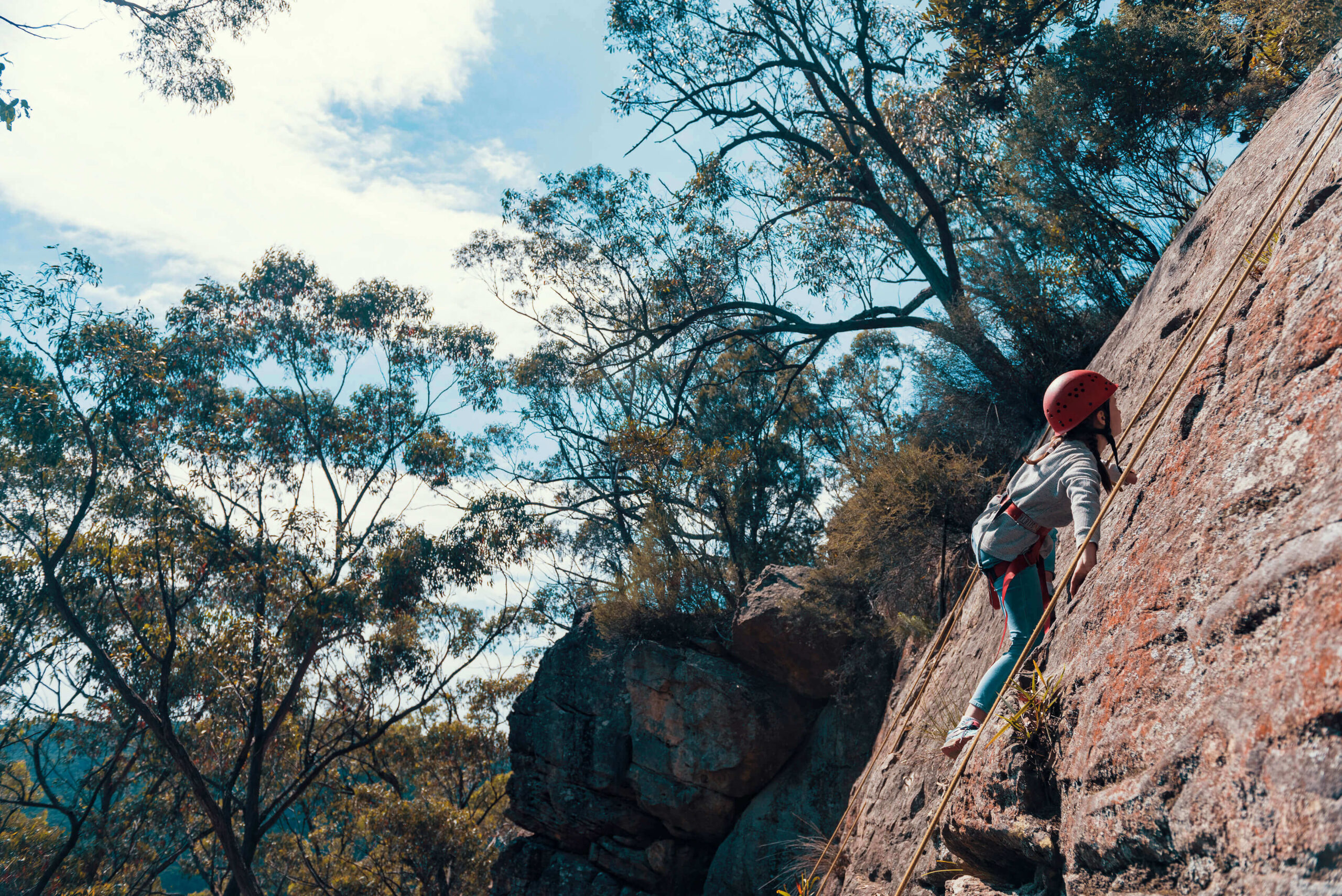Enquire Header NSW Alexandra Reserve Girl Rock Climb
